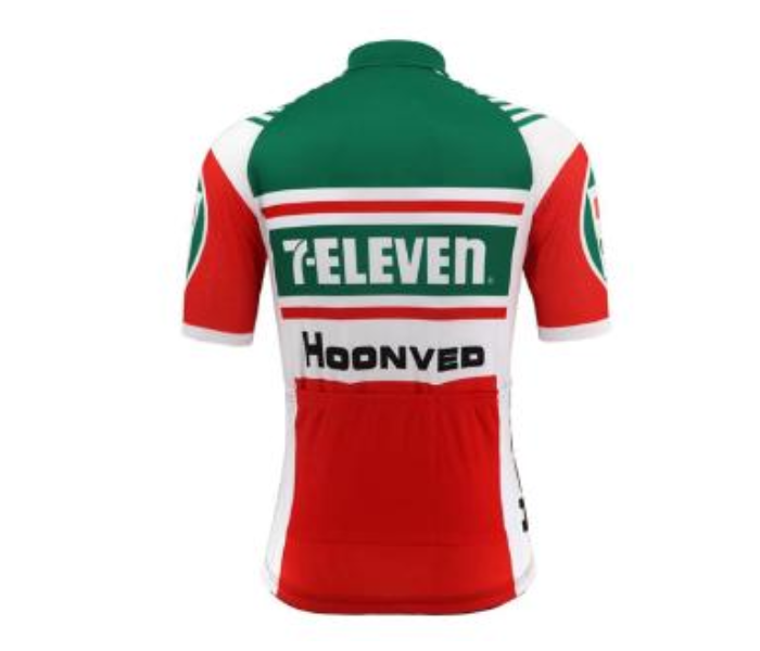 Retro Design Coolmax Polyester Full Zipper 9D Pad 711 Mens Extra Large Cycling Jersey Set - Red and Green - Zoom Image 3