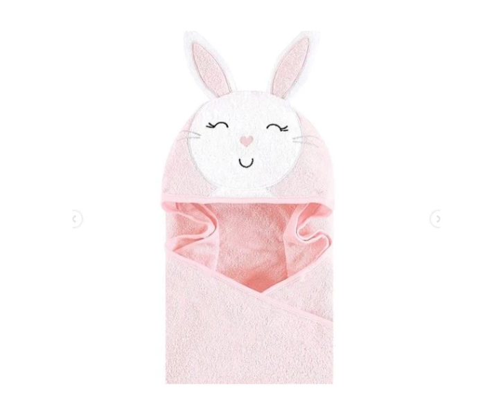 Hudson Baby Unisex Baby Cotton Bunny Face Hooded Towel - Zoom Image