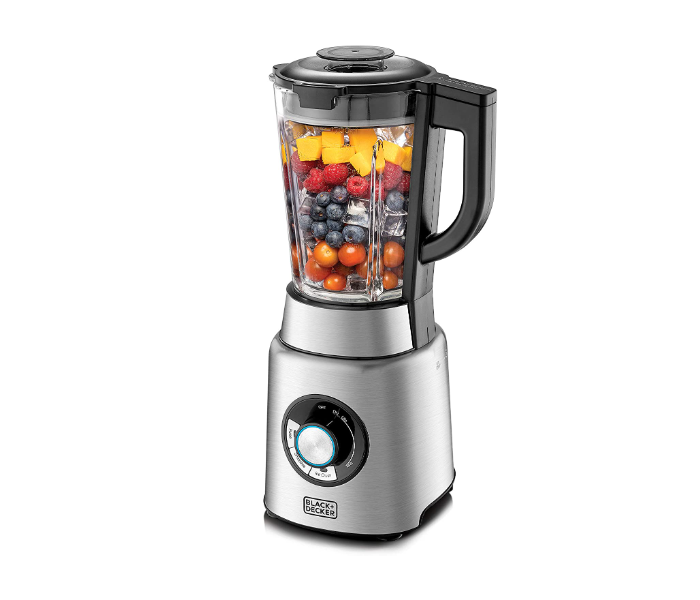 Black and Decker PB120-B5 Pre-Programmed Power Blender - Black and Silver - Zoom Image 1