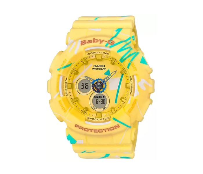 Casio BA-120SC-9ADR Baby-G Analog Digital Watch - Yellow - Zoom Image