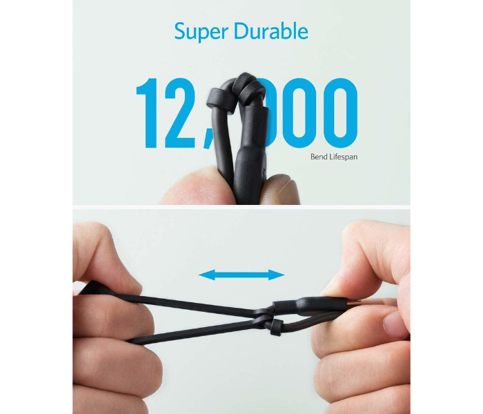 Anker A8436 Powerline II 3 in 1 Cable - Black - Zoom Image 3