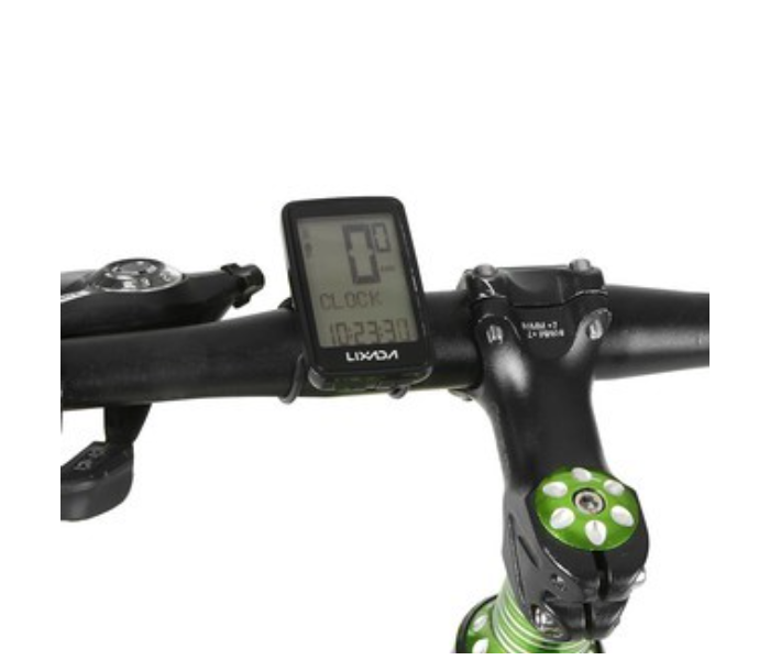 Lixada 14 Functions USB Rechargeable Wireless Cycling Computer Bicycle Speedometer - Black - Zoom Image 2