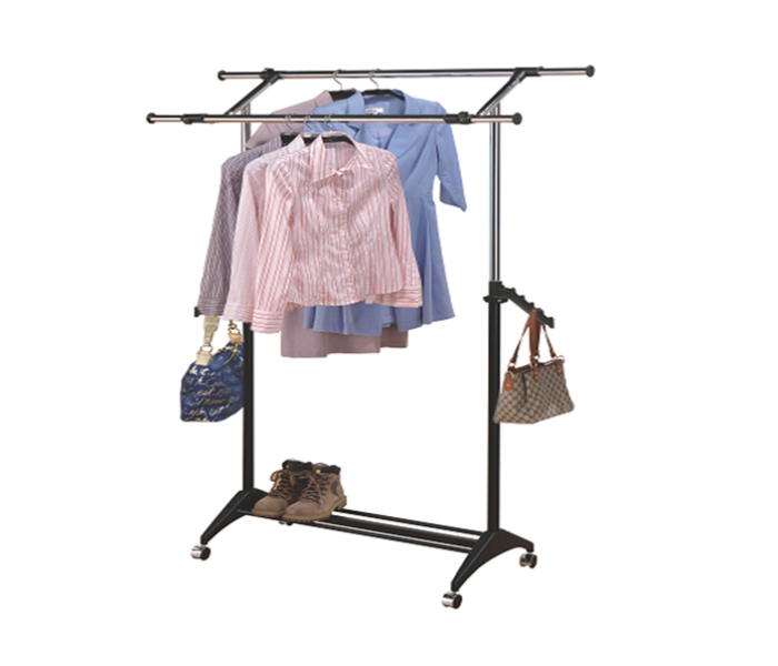 HG0000350 Garment Rack - Black and Silver - Zoom Image