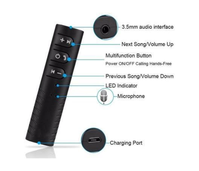 Mini Bluetooth Audio Receiver Adapter - Black - Zoom Image 4