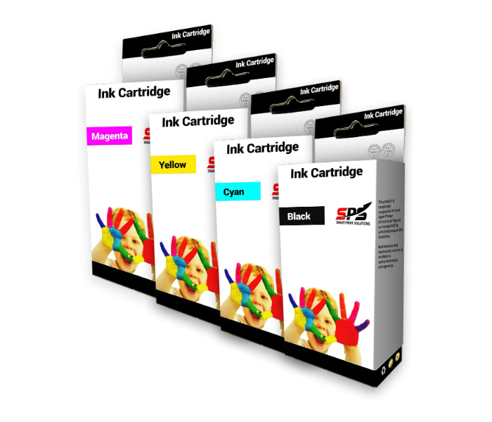 SPS Ink Cartridge 711 xl 711xl Set of 4 Pack for HP Designjet T 120 520 - Black,Cyan,Yellow and Magenta - Zoom Image