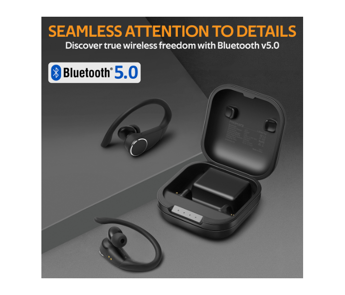 Promate Liberty True Wireless Earphones - Black - Zoom Image 2