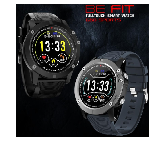 ISmart G60 G60 Sports Full Touch Smart Watch - Black - Zoom Image