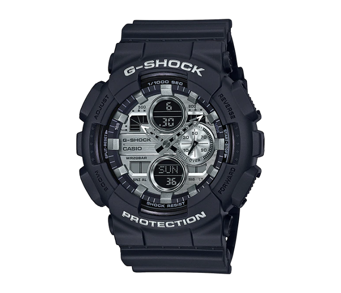 Casio GA-140GM-1A1DR G-Shock Special Color Model Analog Digital Watch - Black and Silver - Zoom Image 1