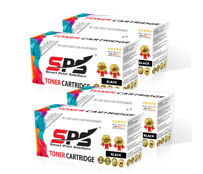 SPS Laser Toner Cartridge Set of 4 Pack CF226A 26A for HP LaserJet Pro M Printer - Black - Zoom Image