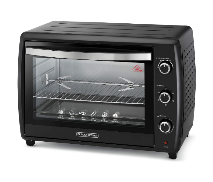 Black and Decker TRO70RDG-B5 70 Litre Toaster Oven with Double Glass and Rotisserie - Black - Zoom Image 1