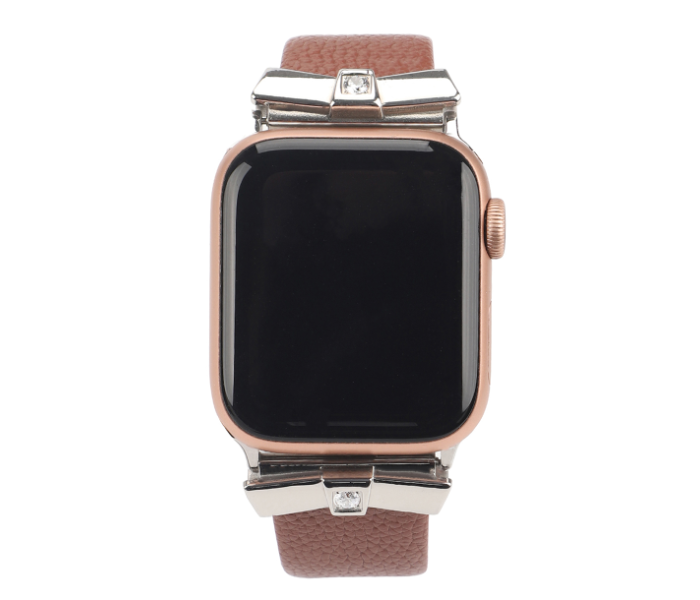 Promate SCEPTER-38SM 38mm Leather Watch Strap for Apple Watch Series - Brown - Zoom Image 3