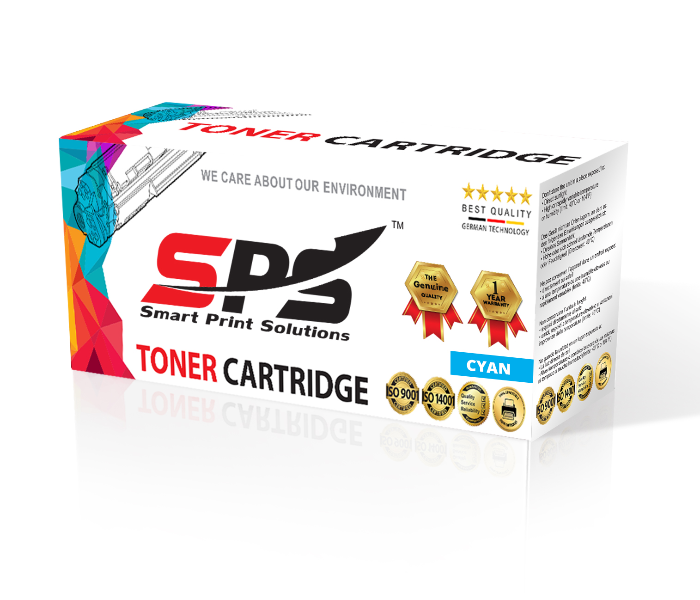 SPS Compatible Toner Cartridges C9721A 641A for HP Color LaserJet and Canon LBP - Cyan - Zoom Image