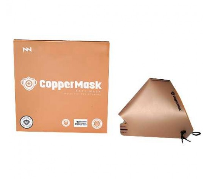 Copper Mask 2.0 Limited Edition Face Mask with Anti Bacterial Layer - Orange - Zoom Image 1