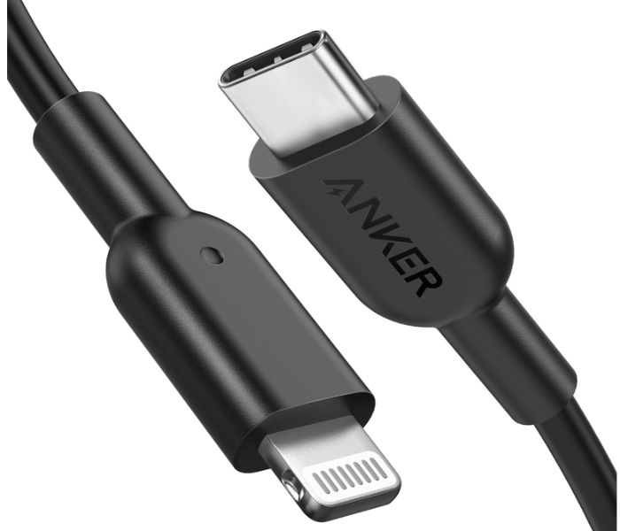 Anker A8652 Powerline II USB-C to Lightning Cable - Black - Zoom Image 1