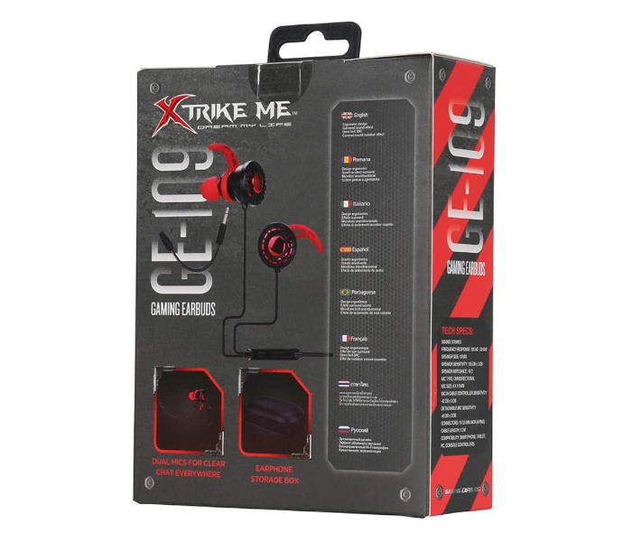 Xtrike Me GE-109 Wired Earphone - Black - Zoom Image 4