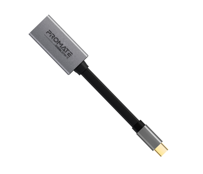 Promate GigaLink-C USB Type-C to Ethernet Adapter - Grey and Black - Zoom Image 2