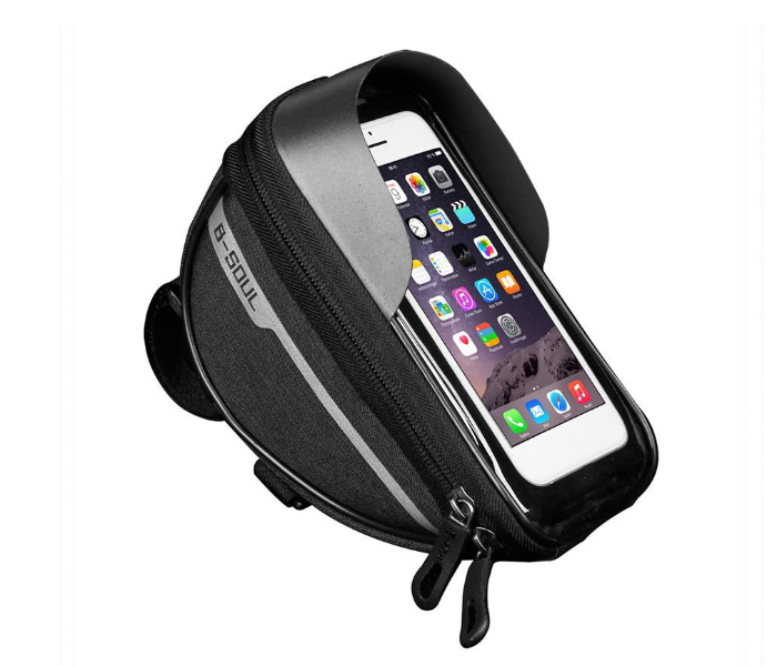 Cycling Waterproof Bag Touchscreen Mobile Holder - Black - Zoom Image 1