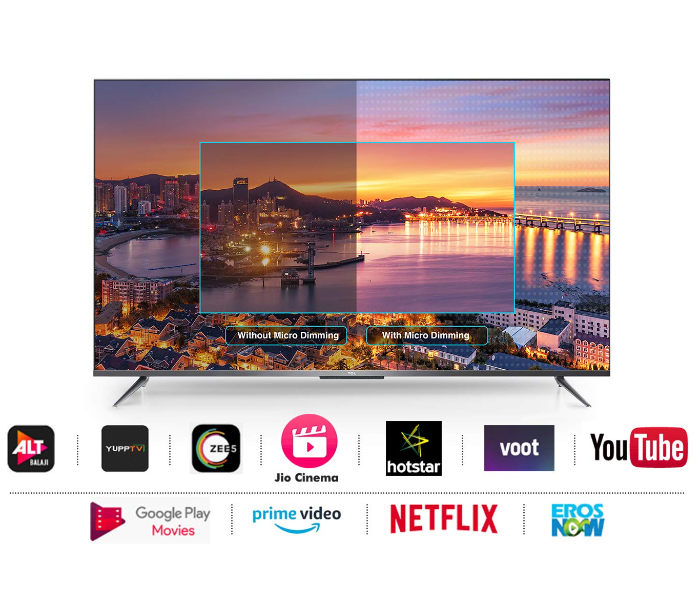 TCL 55P715 2020 Model 55 inches AI 4K Ultra HD Certified Android Smart LED TV-Sliver - Zoom Image 2