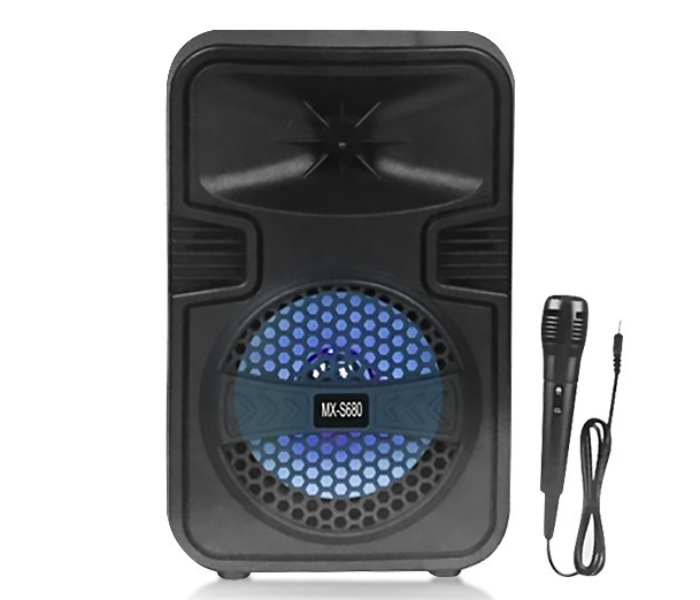 Jongo MX-S-680 Karaoke TikTok Portable Wireless Bluetooth Speaker With Mic- Black - Zoom Image