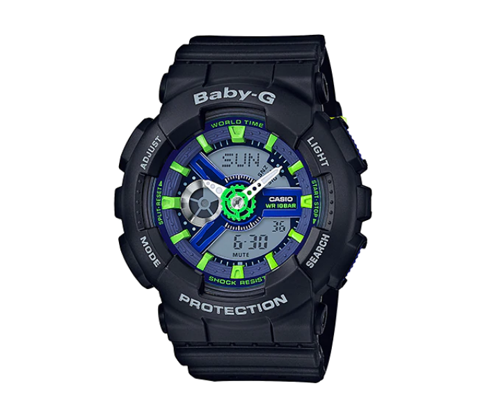 Casio BA-110PP-1ADR Baby-G Analog Digital Watch - Black - Zoom Image 1