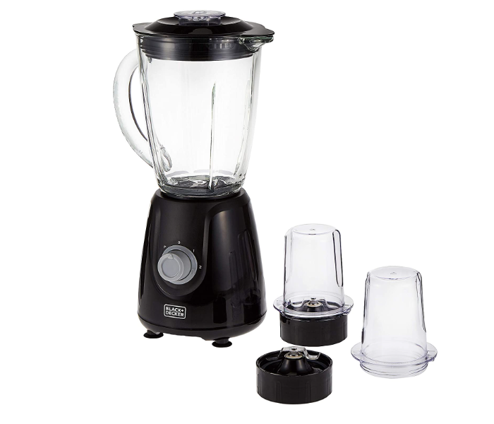 Black and Decker BX440G-B5 400W Blender with Glass Jar and 2 Grinding Mill - Black - Zoom Image 3