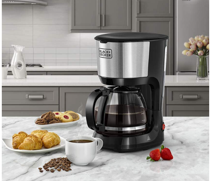 Black and Decker DCM750S-B5 750W Coffee Maker Machine - Black and Silver - Zoom Image 2