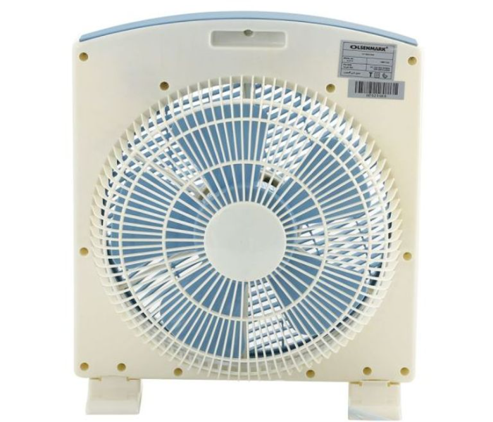 Olsenmark OMF1723 12-inch 2 Speed Box Fan - Blue & White - Zoom Image 2