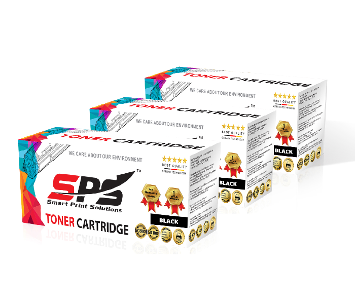 SPS Laser Toner Cartridge Set of 3 Pack CE285A CB435A CB436A HP LaserJet Printer - Black - Zoom Image