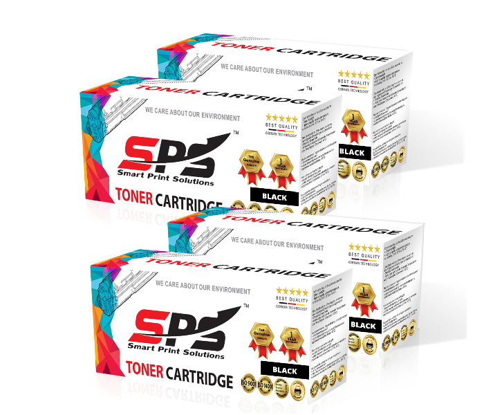 SPS Laser Toner Cartridge Set of 4 Pack TN1000 for Brother Printer MFC HL - Black - Zoom Image