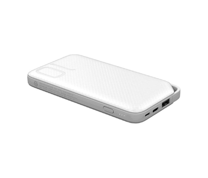 10000mAh Quick Charge USB Type C Power Bank - White - Zoom Image 6