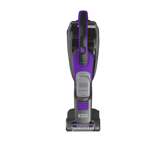 Black and Decker DVJ325BFSP-GB 27W Cordless Pet Vacuum Cleaner - Purple and Grey - Zoom Image 4