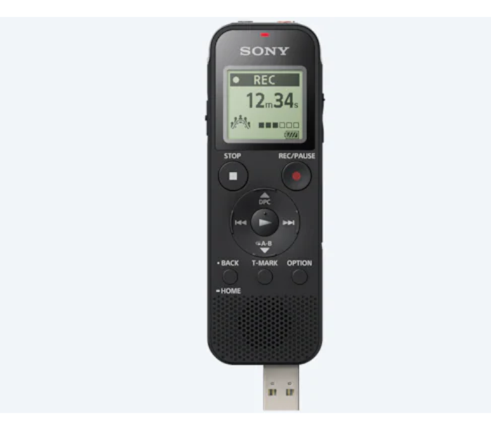 Sony ICD-PX470 PX Series Digital Voice Recorder - Black - Zoom Image 3