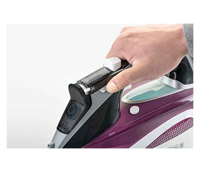 Black and Decker X2250-B5 2800W Digital Steam Iron - White and Purple - Zoom Image 3