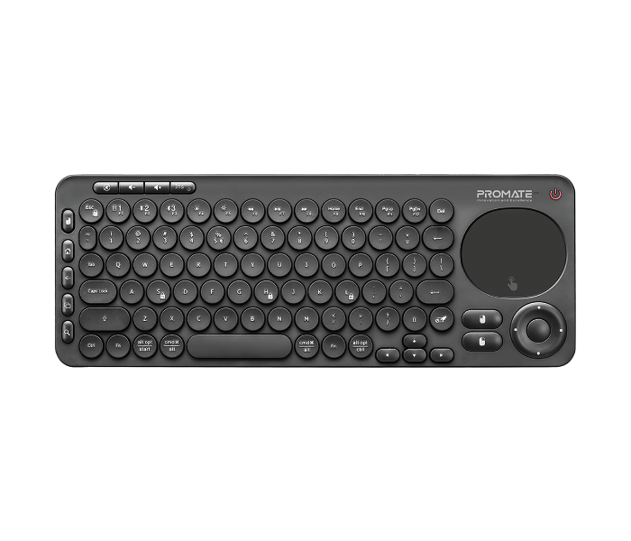 Promate Bluetooth English Keyboard with Touchpad - Black - Zoom Image 1