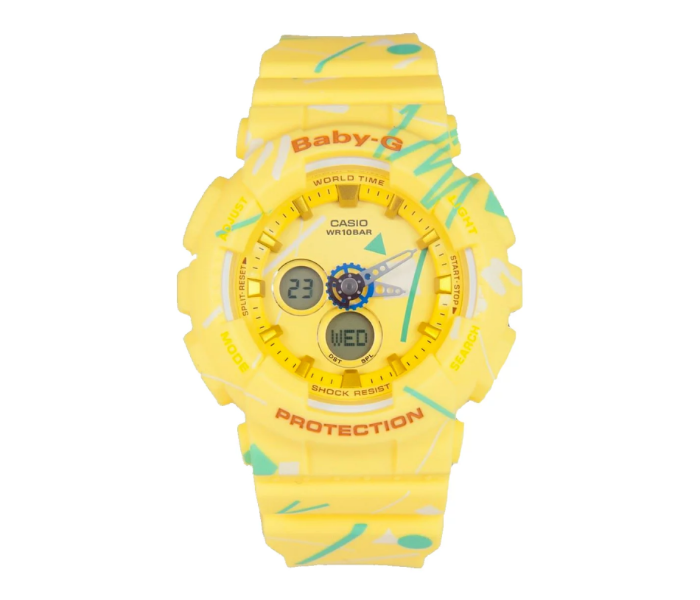 Casio BA-120SG-9ADR Baby-G Analog Digital Watch - Yellow - Zoom Image