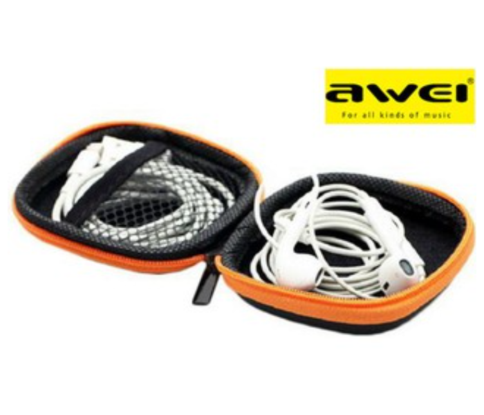 AWEI PB2 Portable Mini Headset Storage Case- Black and Orange - Zoom Image 2