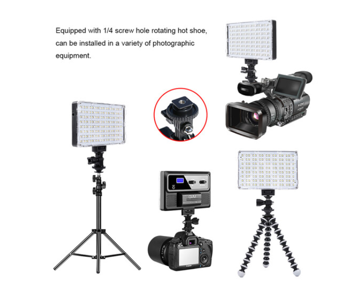 GVM RGB-10S LED On Camera RGB LED Video Light with Wi-Fi Control - Zoom Image 5