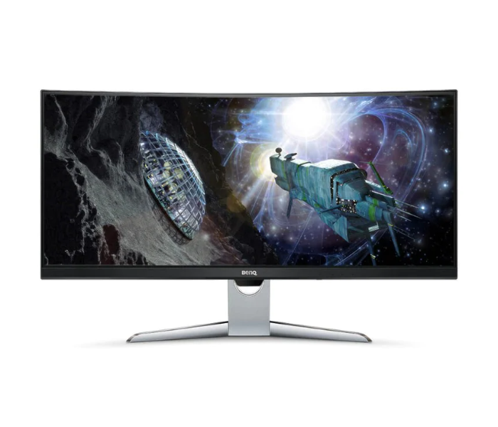 BenQ EX3501R 2K Ultrawide WQHD HDR 35 Inch Curved Gaming Monitor for Sim Racing - Black and Silver - Zoom Image 4