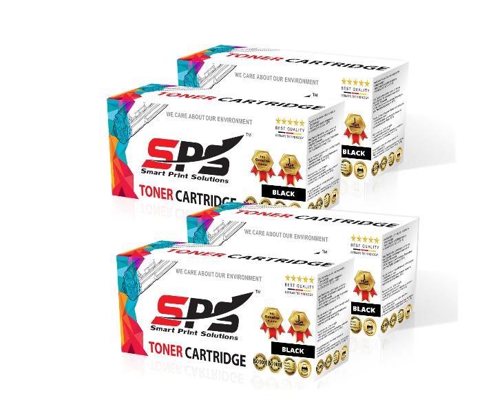 SPS Laser Toner Cartridge Set of 4 Pack CC364A 64A for HP LaserJet Printer - Black - Zoom Image