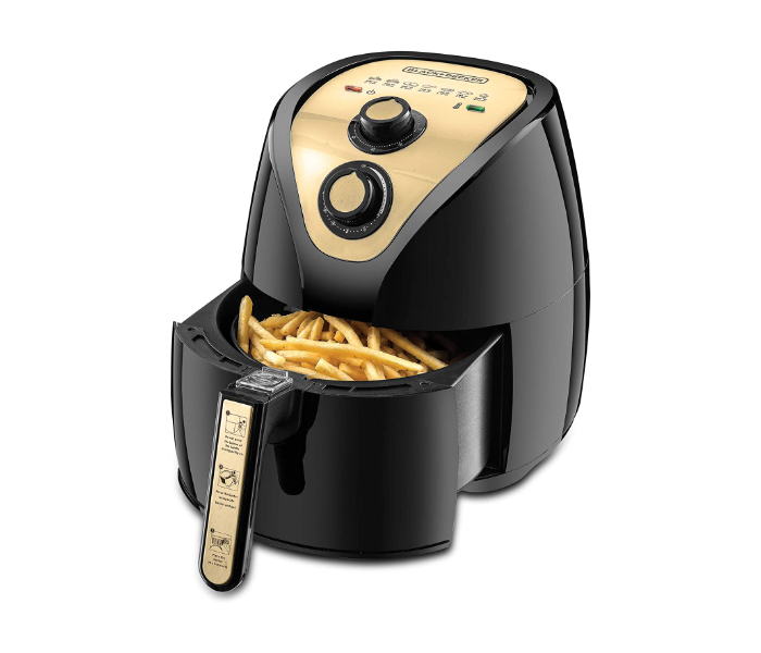 Black and Decker AF250G-B5 2 Litres Air Fryer AerOfry - Black and Gold - Zoom Image 1