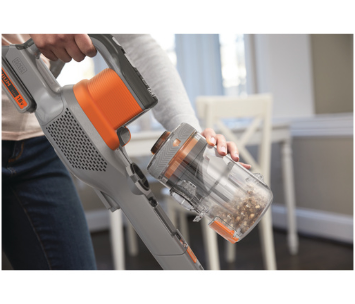 Black and Decker BHFEV182C-GB 4-in-1 Cordless Upright Stick Vacuum Cleaner - Orange and Grey - Zoom Image 3