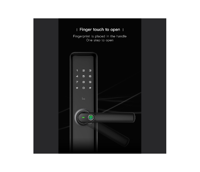 Kaadas KAADAS-S8 Smart Door Lock - Black - Zoom Image 2