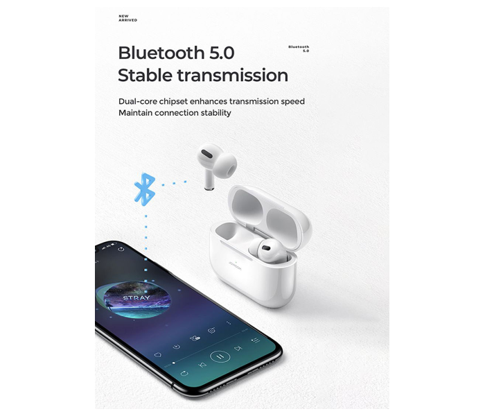 True Wireless Bluetooth Earbuds With Charging Box - White - Zoom Image 5