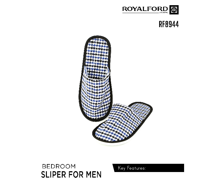 Royalford RF8944 Men's Bedroom Slipper - Multi Color - Zoom Image 3