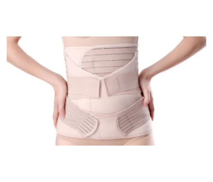 3 in 1 Postpartum Belly or Waist Recovery Wrap - Beige - Zoom Image