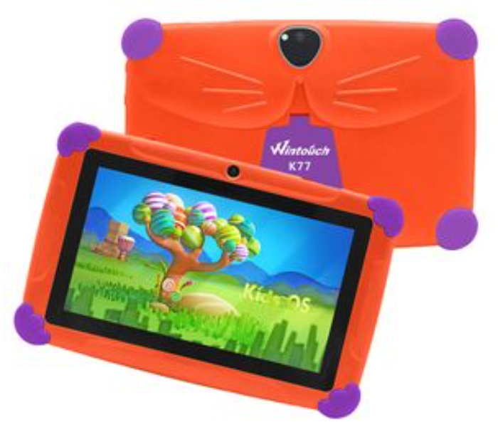 Wintouch K77 7 inch Android 4GB 512MB Kids Tablet with Gifts-Orange - Zoom Image 2