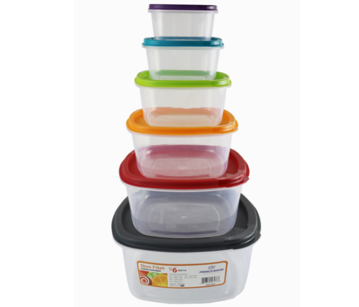 Princeware 6 Pieces Plastic Container Set - Zoom Image