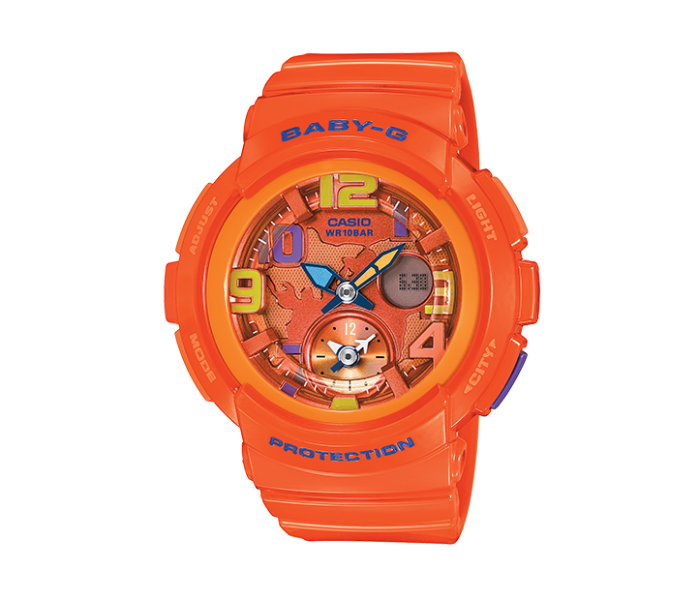 Casio BGA-190-4BDR Baby-G Analog Digital Watch - Orange - Zoom Image