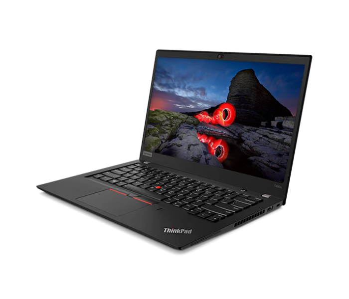 Lenovo ThinkPad T490s 20NX000JAD 14.0 Inch FHD Intel Core i7-8565U Processor 8GB RAM DDR4 256GB SSD Arabic Keyboard Win10 Pro - Black - Zoom Image 2