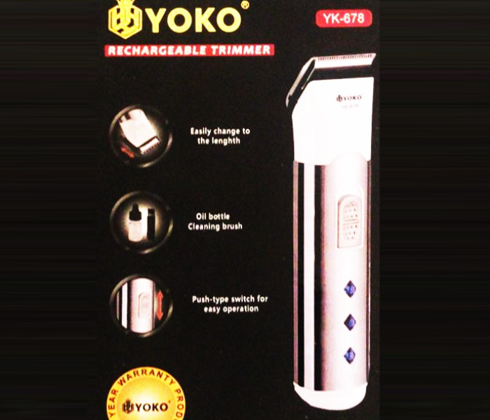 YOKO Rechargeable Stylish Professional Trimmer - Zoom Image 2